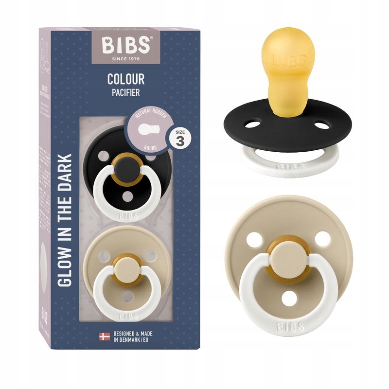 Bibs šidžiai COLOUR GLOW 2 vnt 18m+