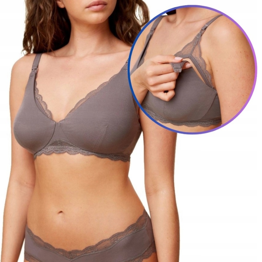 TRIUMPH NATURAL SPOTLIGHT MATERNITY minkštas maitinimui, pagamintas iš modalo 85B