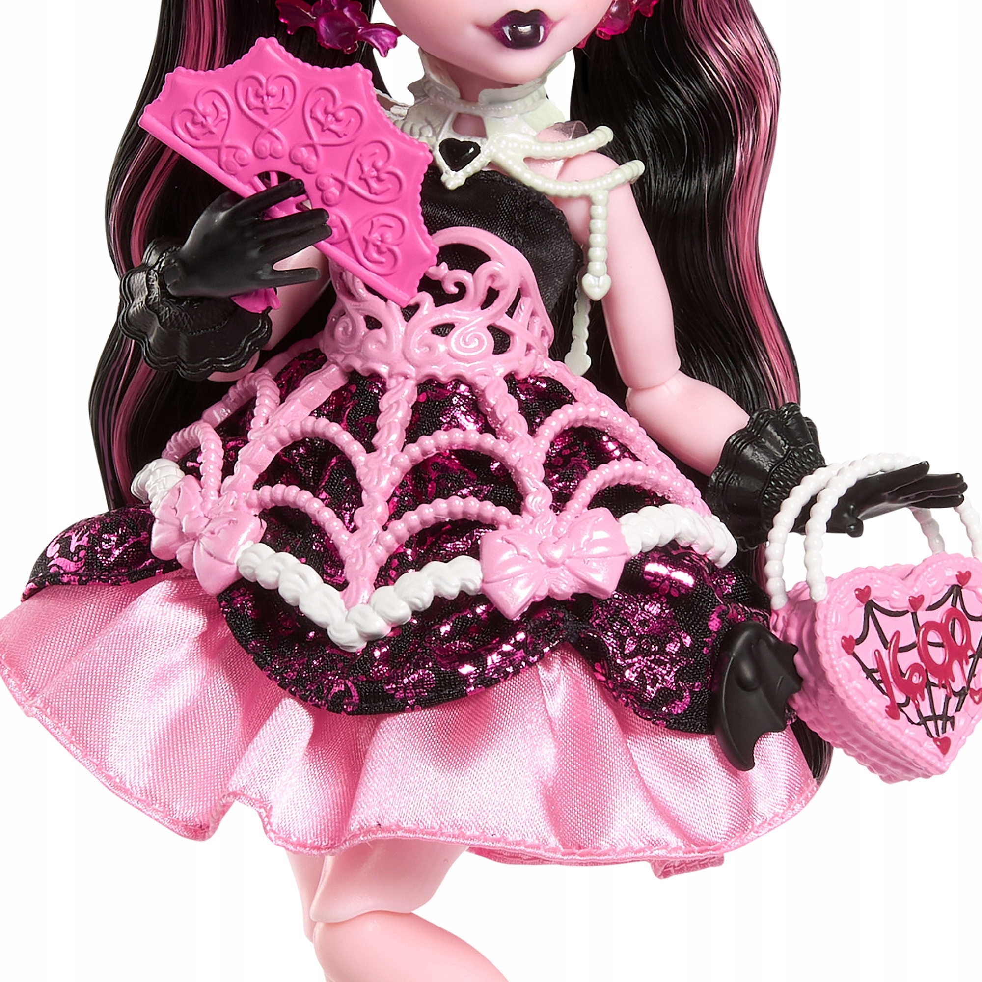 Monster High Draculaura balas lėlė 27 cm
