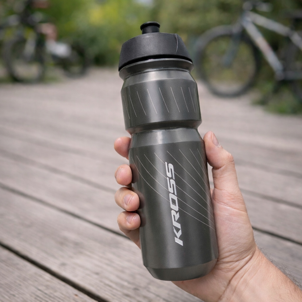 Kross 750 ml dviračio butelis su laikiklio rinkiniu