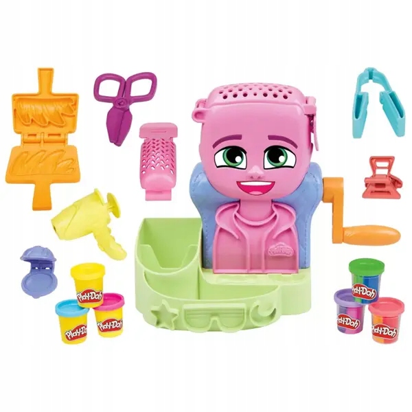 Play-Doh kirpyklos salonas su tešta