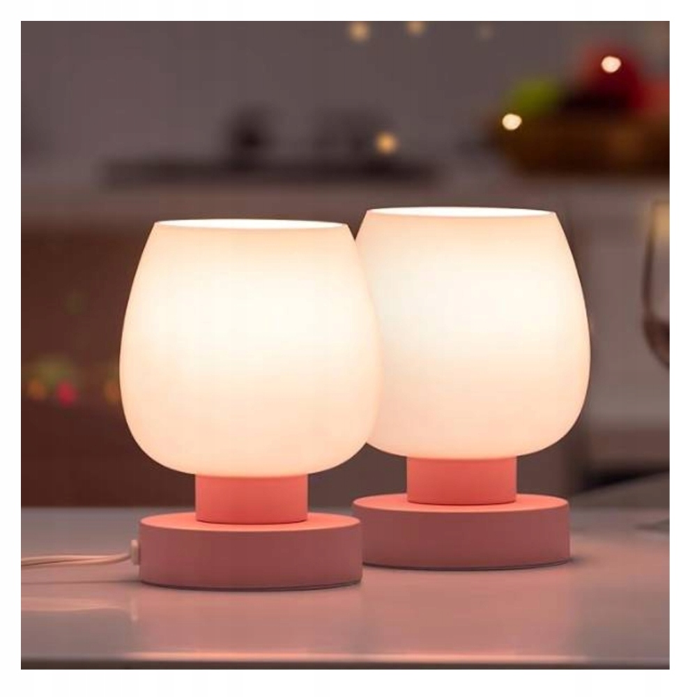 ONEWISH 2 LIETIMŲ NAKTINIŲ LEMPŲ RINKINYS + 2 E27 LED LEMPUTĖS