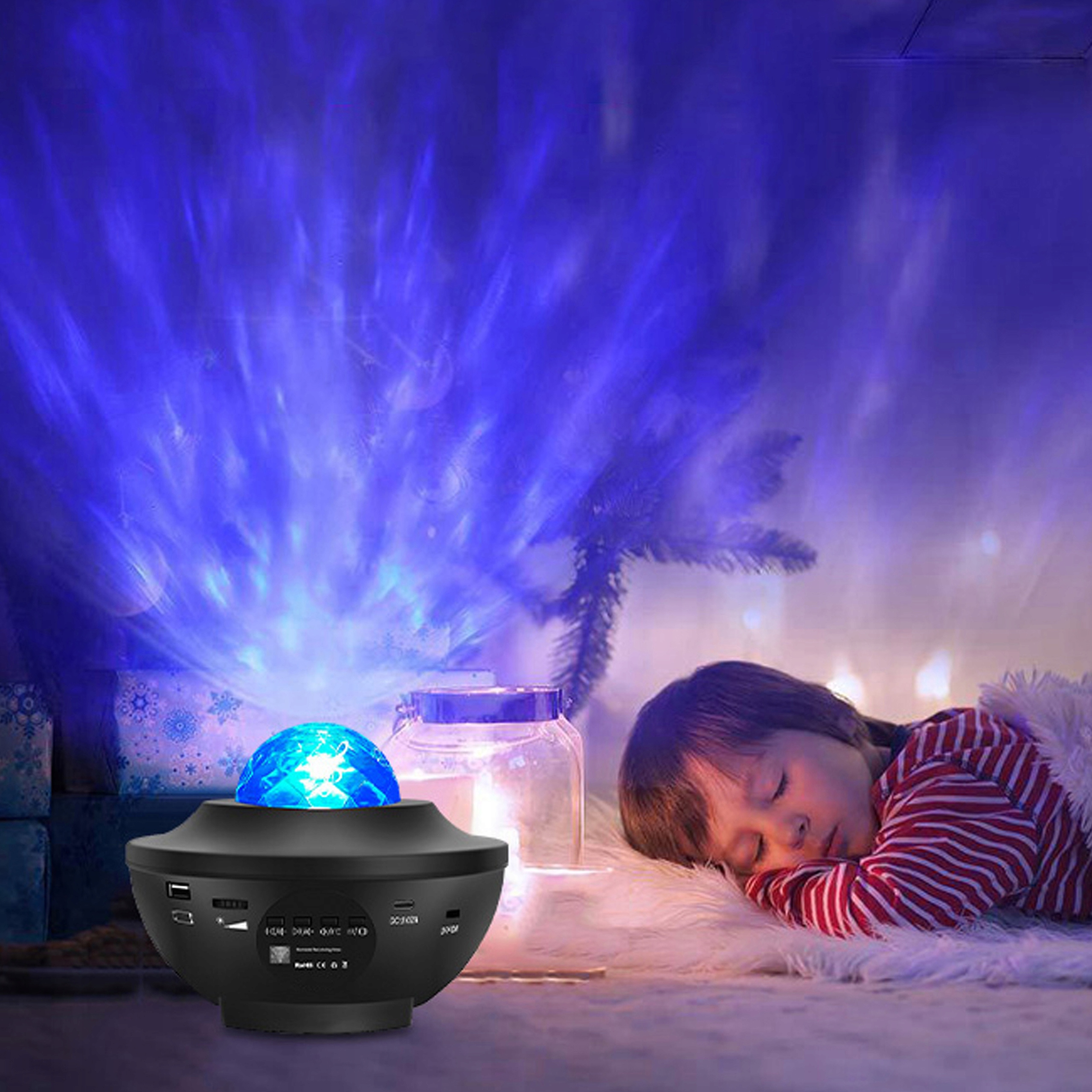 Xtech žvaigždžių projektor su LED lampute ir Bluetooth