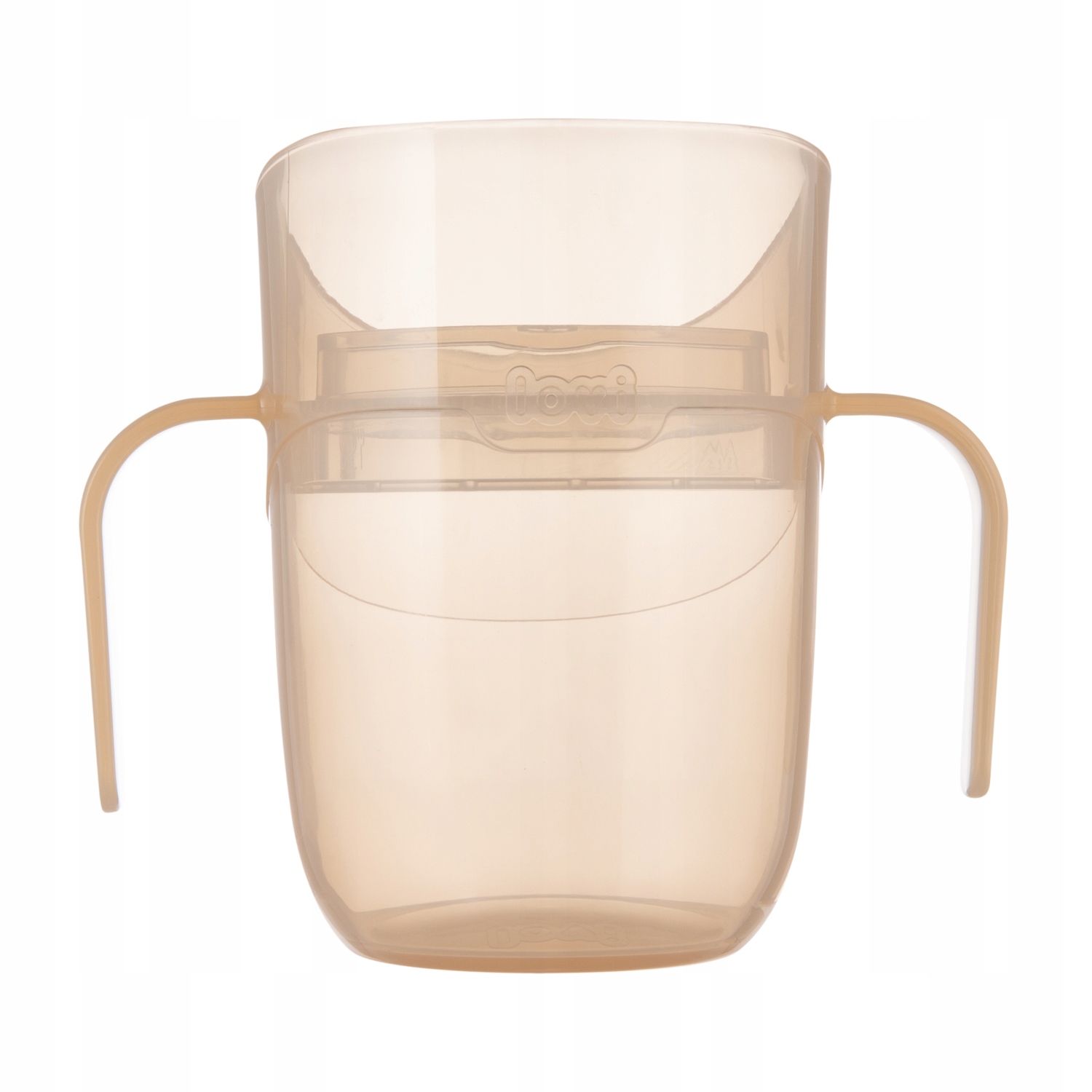 LOVI Genius treniruočių puodelis 150 ml Beige su rankenomis 6m+ 35/368_bei
