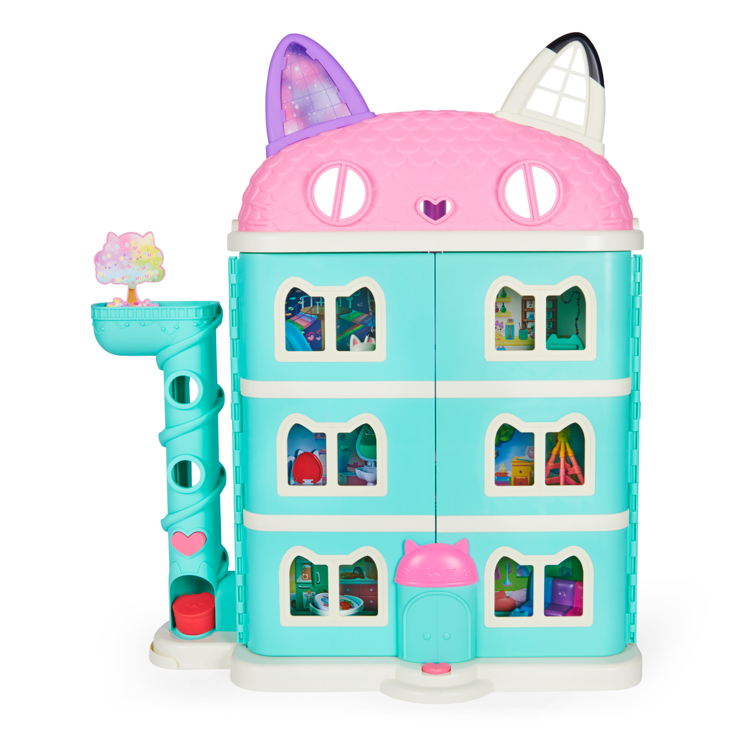 GABI'S CAT HOUSE DIDELIS INTERAKTYVUS NAMAS SU LELE LELE IR PANDA FIGŪRA