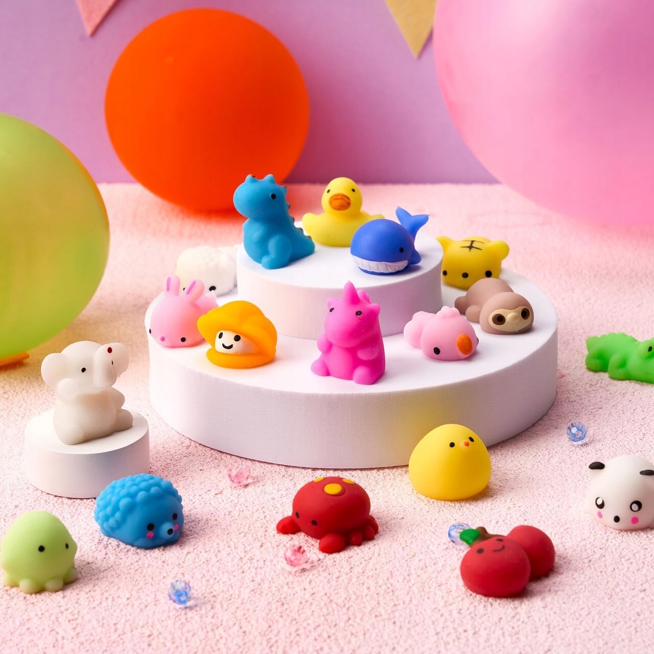 Gniotek antystresowy Squishy Mochi zwierzęta 25 szt