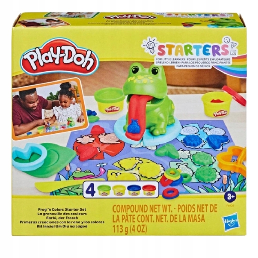 Hasbro Play-Doh pradinis žalias varlė rinkinys