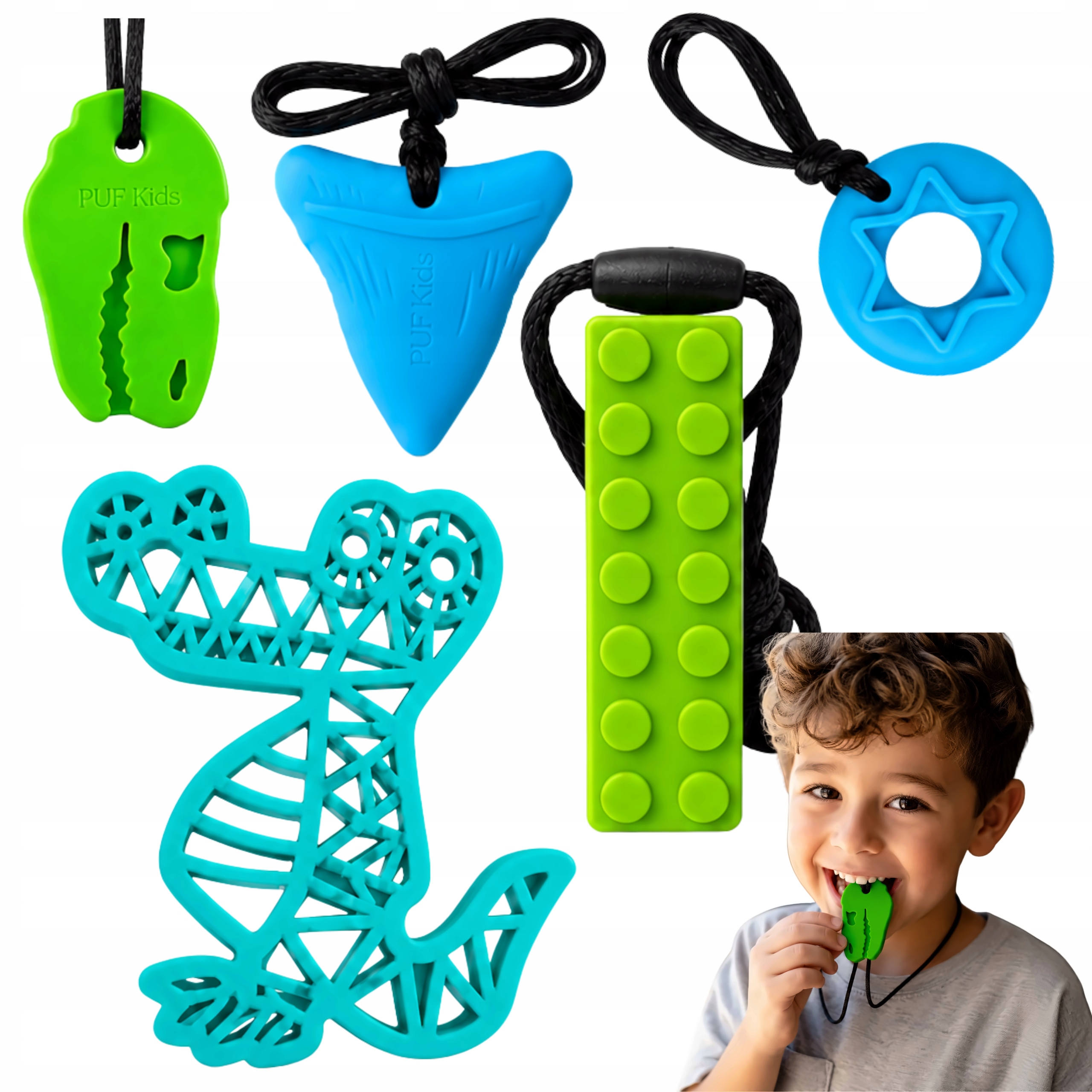 Sensoriniai dantys vaikams, logopedija, autizmas, ADHD, silikonas, BPA NEMOKAMAI 1