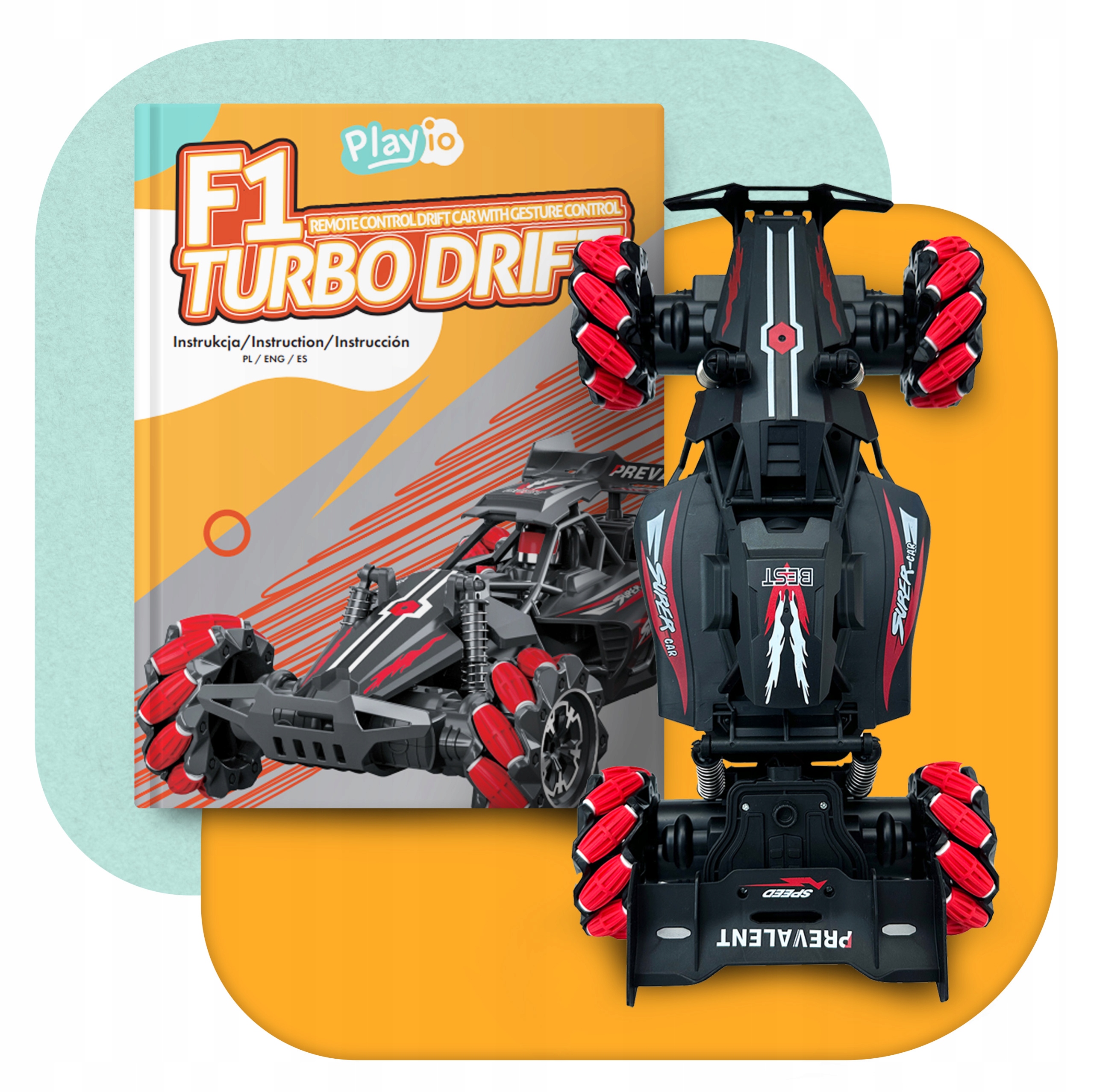PLAYIO didelis 46 cm nuotolinio valdymo automobilis