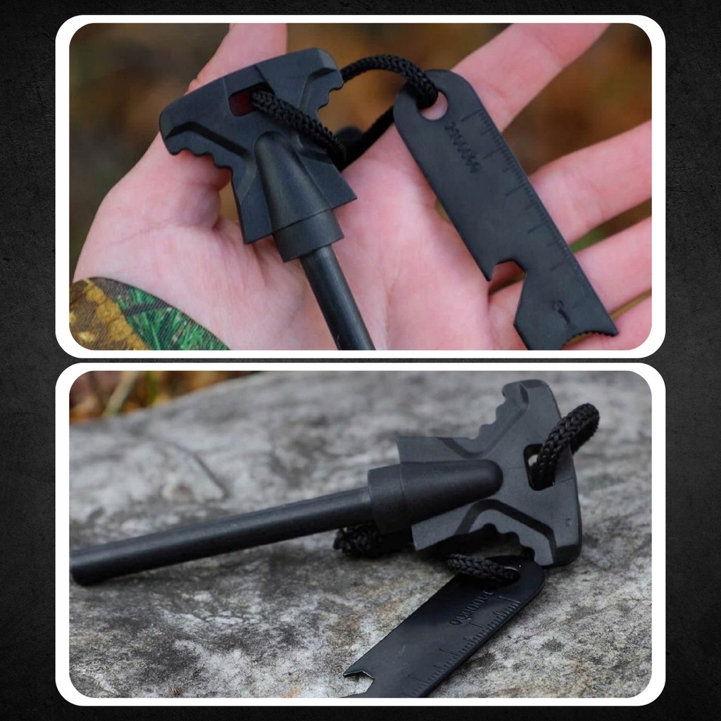 MAGNESIUM FIRST MILITARY FIRE STARTER MAGNETINĖS STOVYKLĖS IŠGYVENIMAS