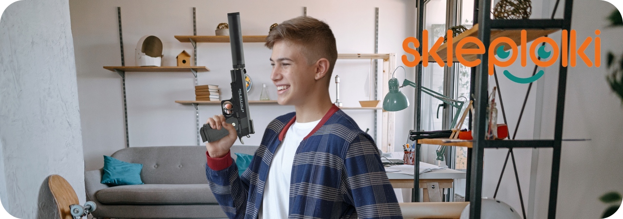 Skleplolki pistolet na kulki 800 szt. metalowy