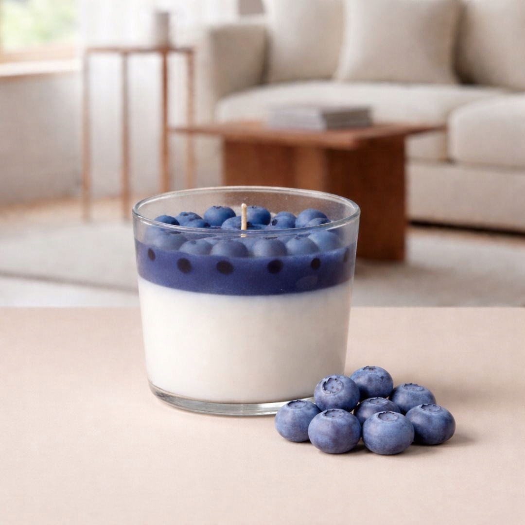 Silikoninė formelė BLUEBERRY vaisių formos žvakių dekoracija 11 vnt GH-FS345