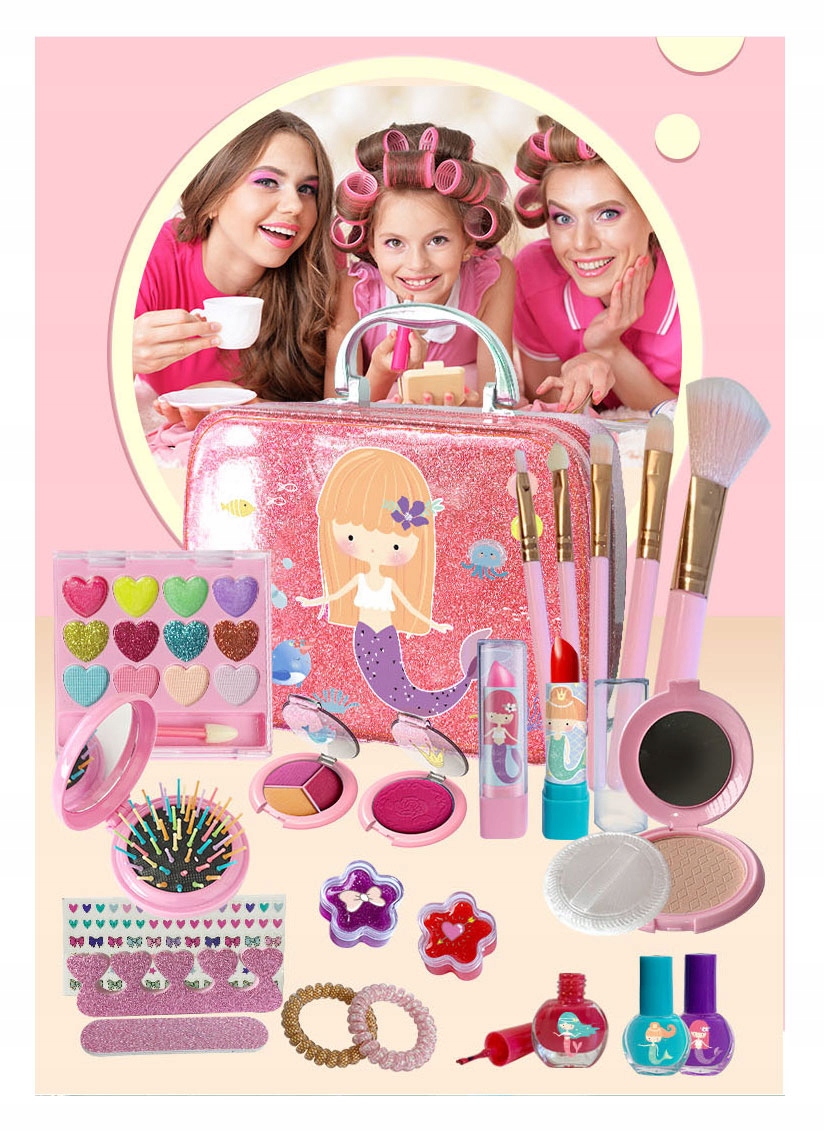 click4TOYS makiažo rinkinys sirenosilė kuprinėlė