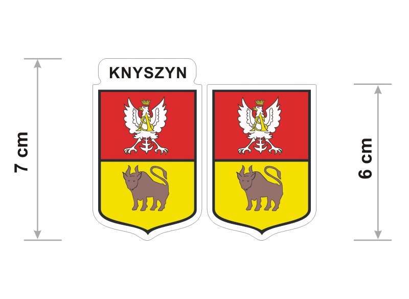 Knyšino herbo lipdukai