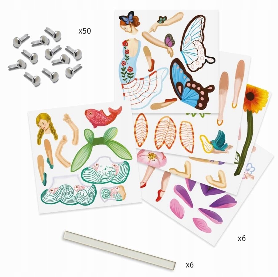 Djeco MOVING FAIRY CHARACTERS rinkinys