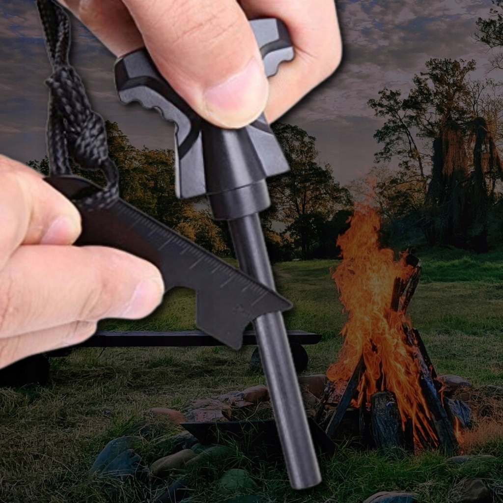 MAGNESIUM FIRST MILITARY FIRE STARTER MAGNETINĖS STOVYKLĖS IŠGYVENIMAS
