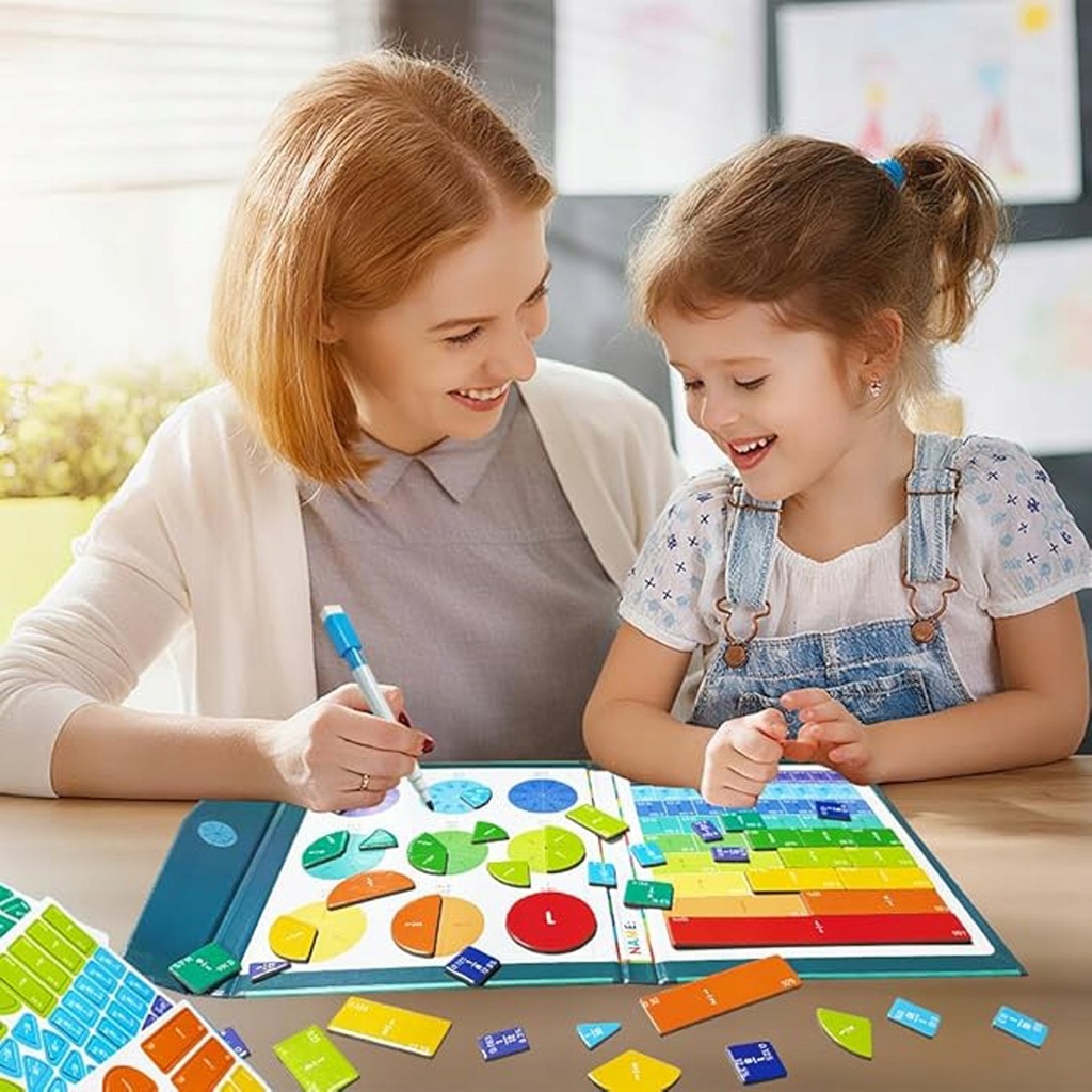 Magnetinė edukaccinė lenta trupmenoms ir matematikai
