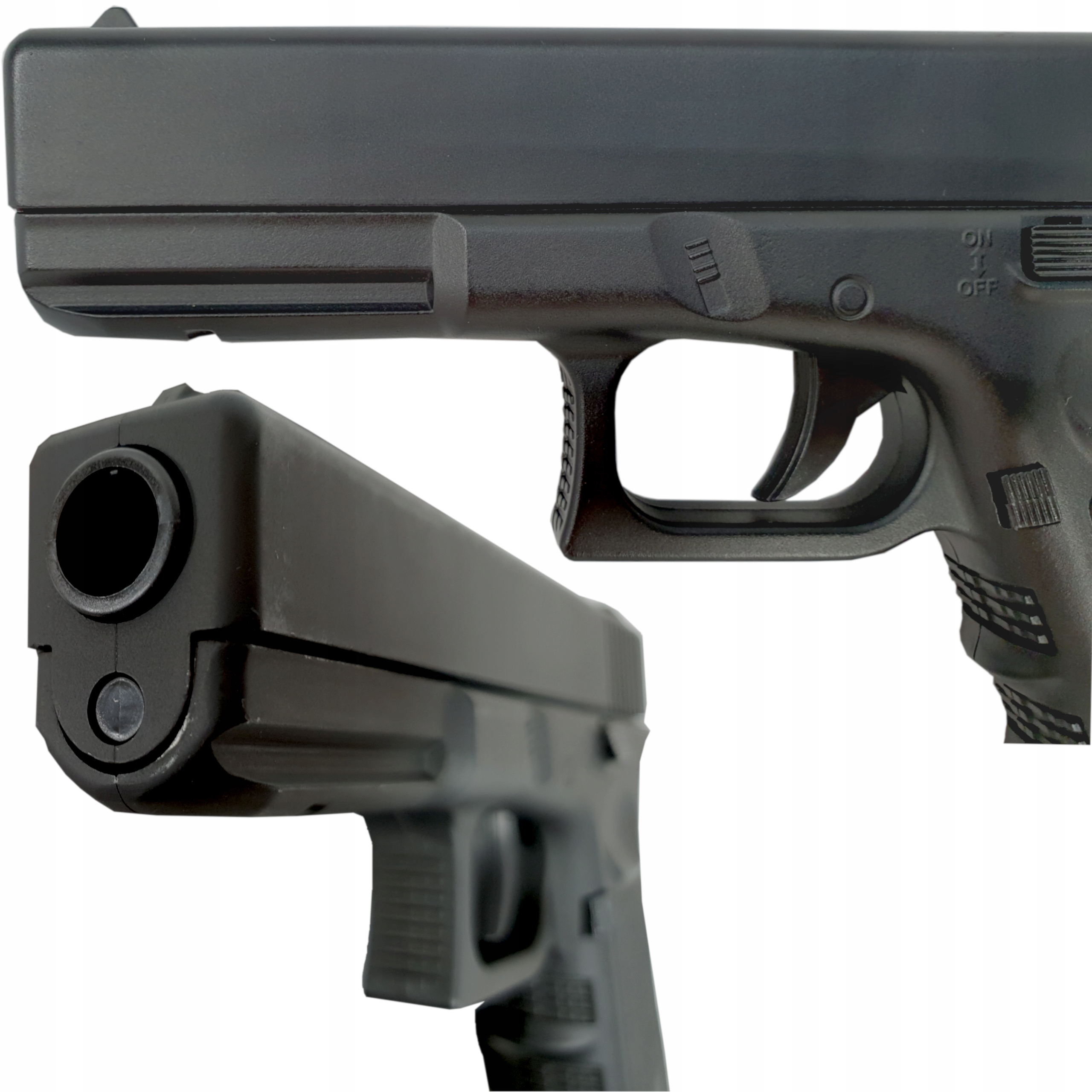METALINIS BB GUN GUN GLOCK 17 BLACK ASG DIDŽIOJO IMITACINĖS GINKO KOPIJA