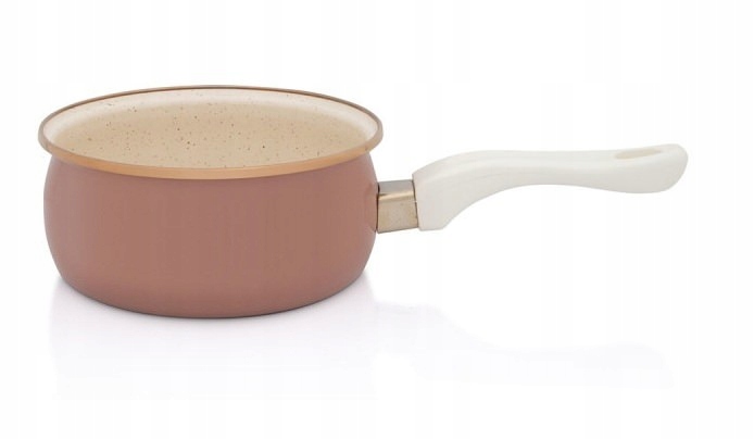 Emaliuotas puodas 16 cm, 1,5 l, smėlio spalvos, Mokka kolekcija