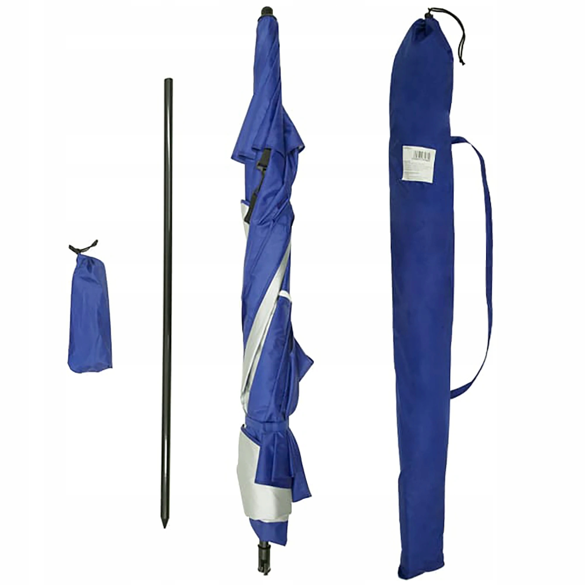 PAPLŪDŽIO SkėTIS 2IN1 PALAPINĖ SU UŽDĖGIMAIS 240cm BEACH OASIS UV50+ MĖLYNA