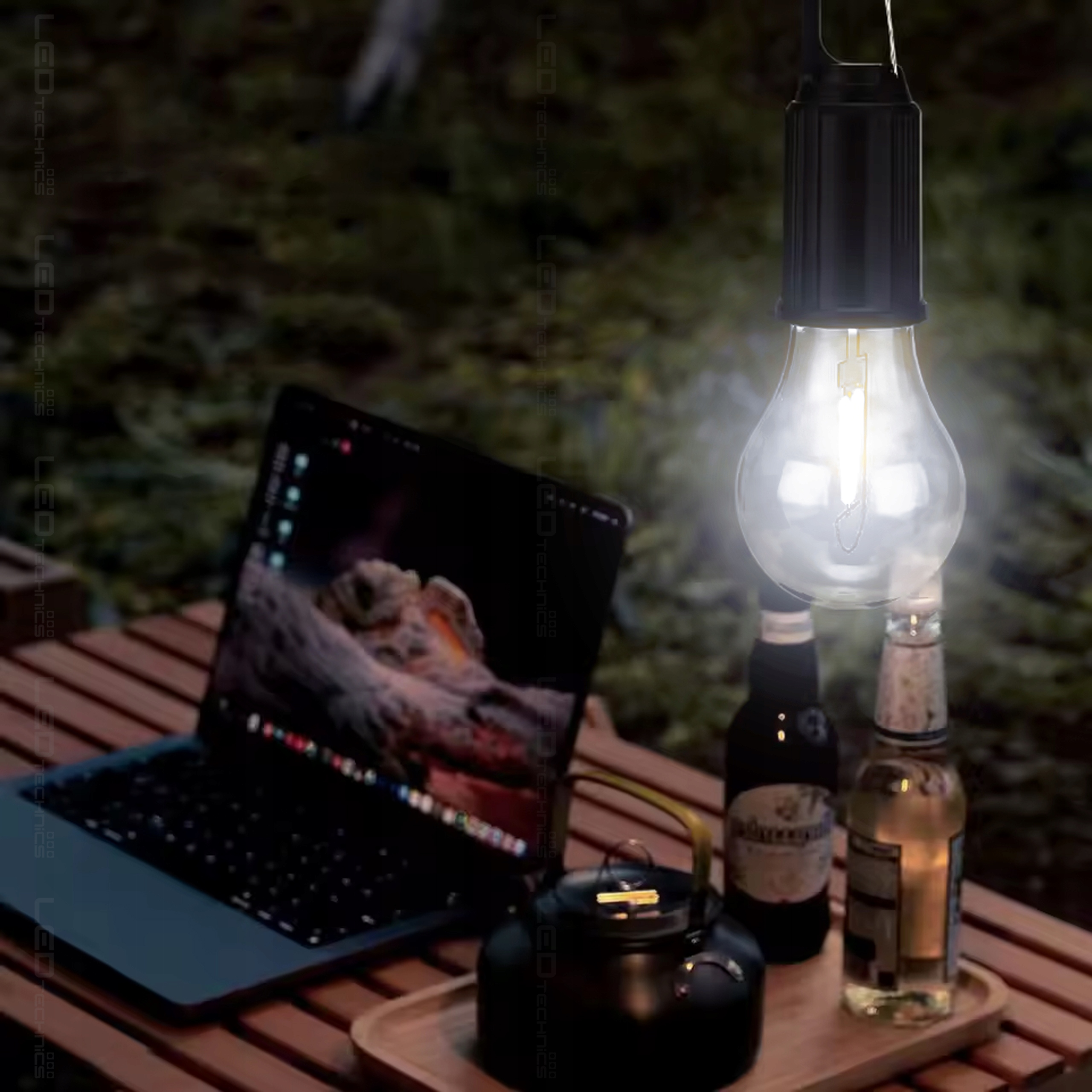 LEDTechnics LED žibintuvėlis su USB C įkrova