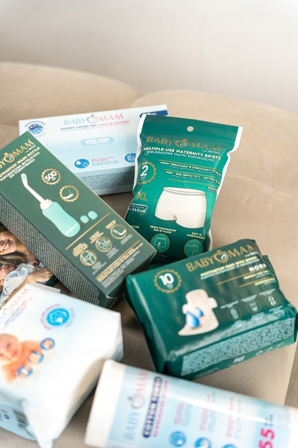 Babymam daugiakartinės poporodines prigludančios kelnaitės L/XL