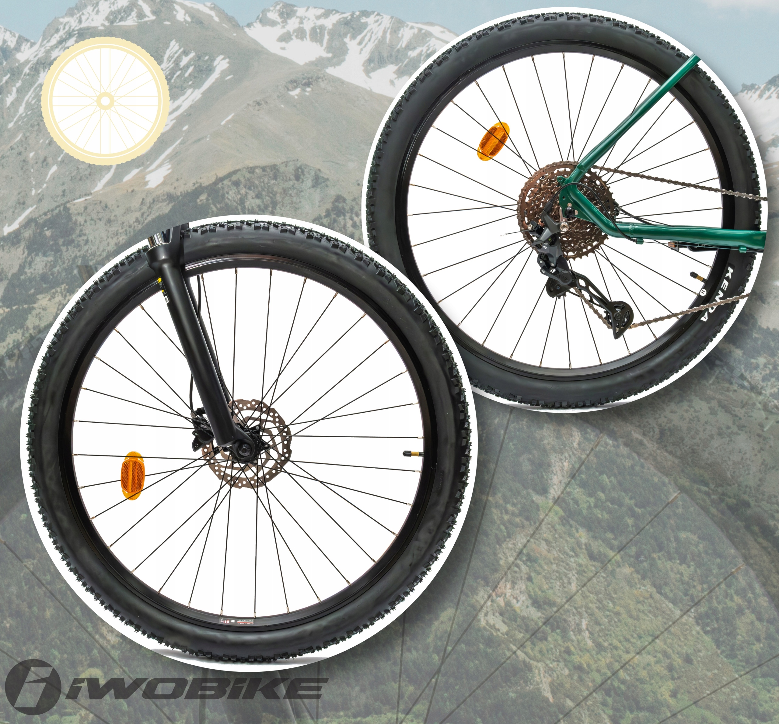 Vyriškas kalnų dviratis 29 aliuminis IWOBIKE Shimano Cues hidraulika, amortizacija