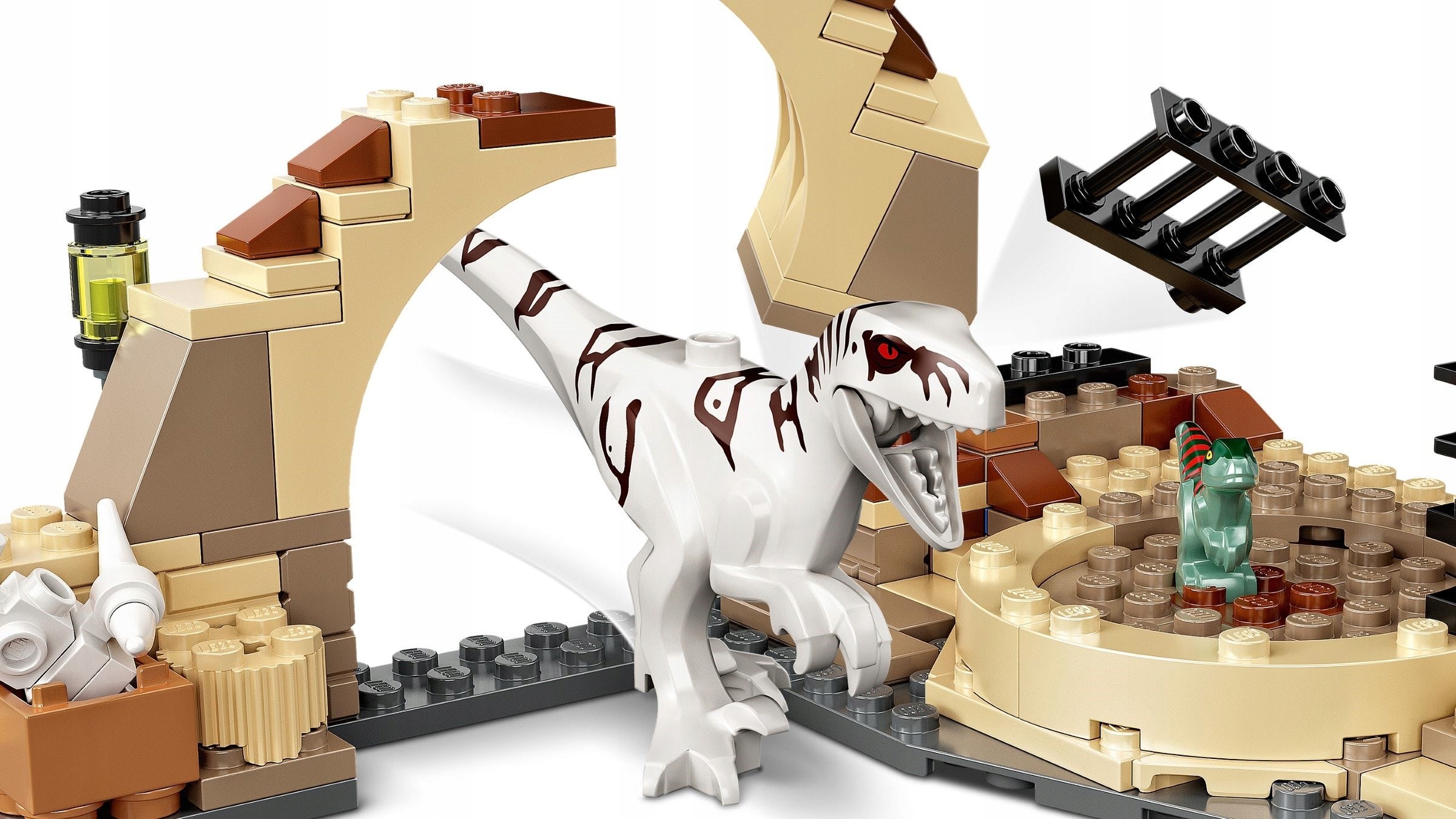 Lego Jurassic World atrocirapto vėžimasis motociklu 76945