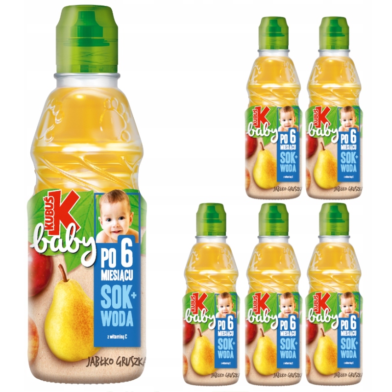Kubuś Baby obuolys-kriaušė 300 ml vaikams