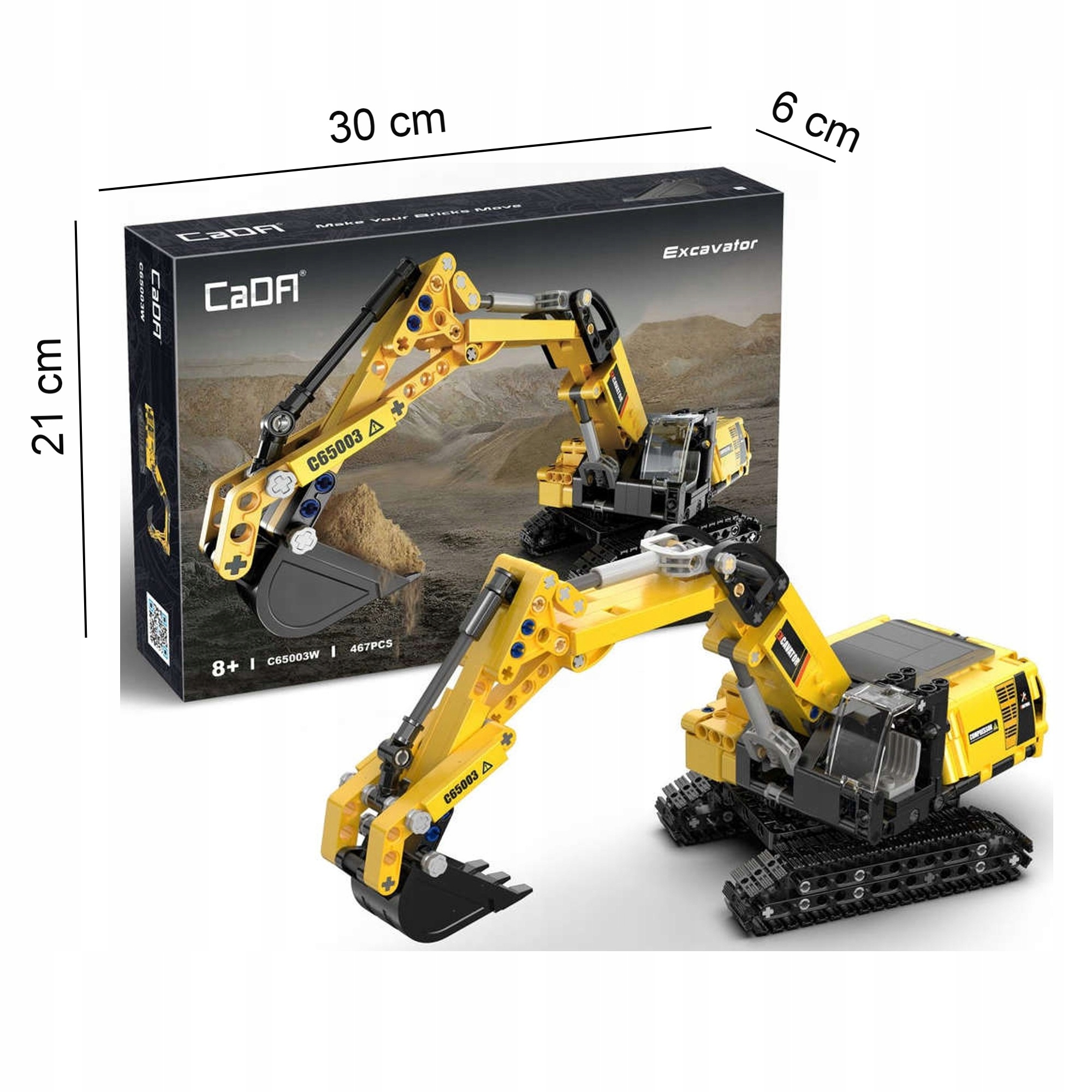 Cada konstruktyvieji klocki kasybos koparka 467