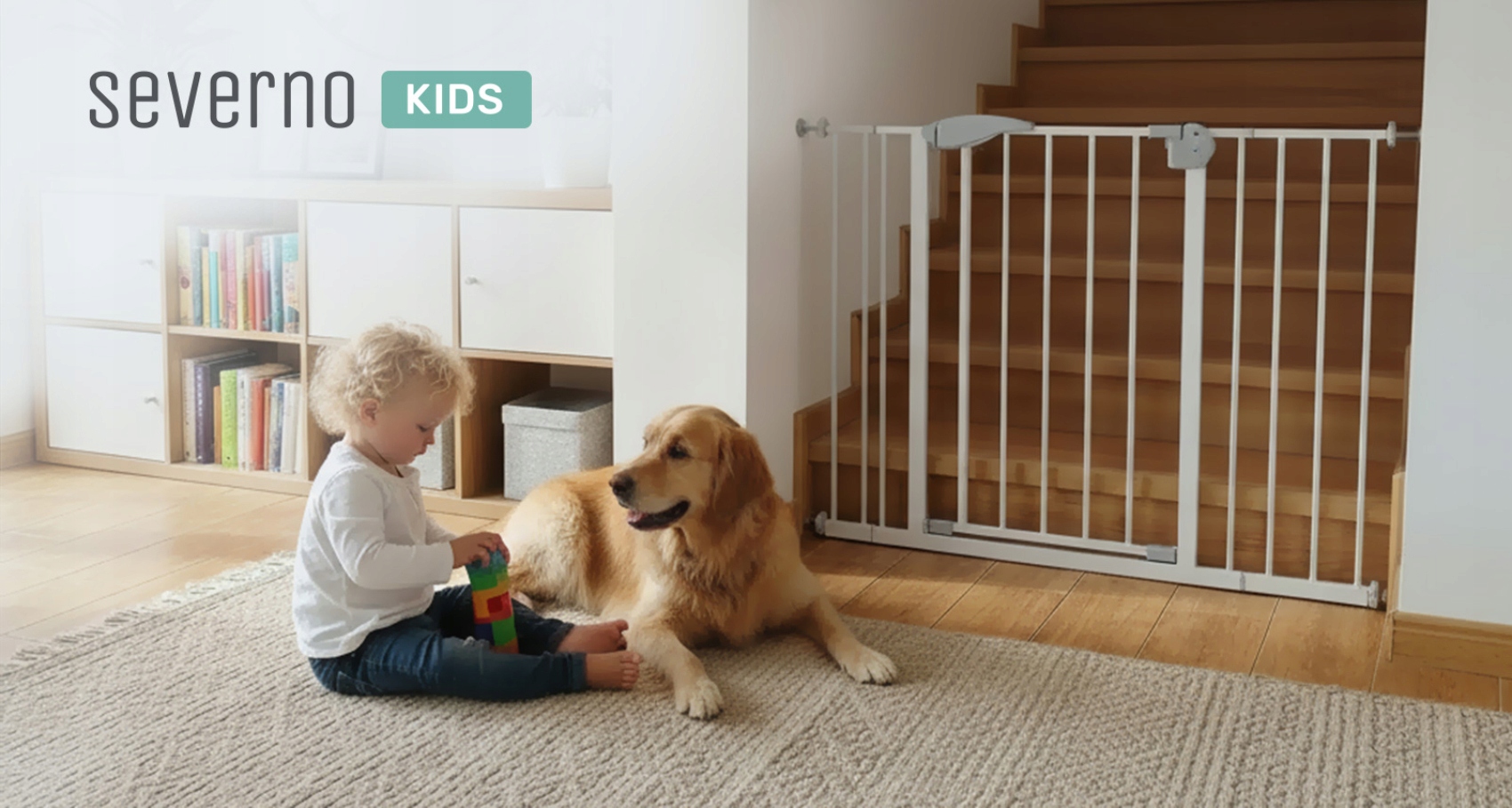SEVERNO Kids apsauginė barjerka schodams 75-115 cm