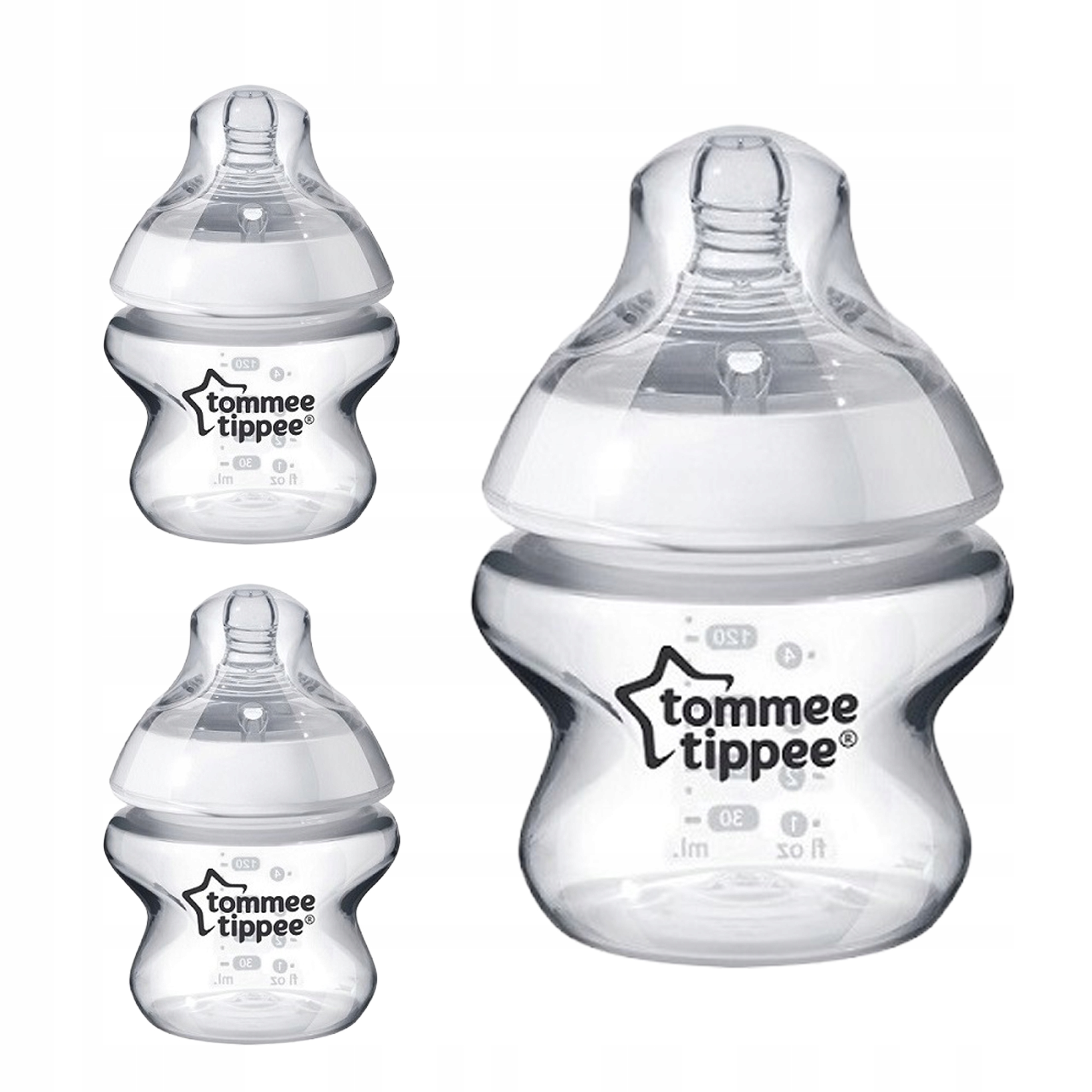 Tommee Tippee maitinimo buteliuko rinkinys 3x150 ml. čiulptukas nemokamai 0+
