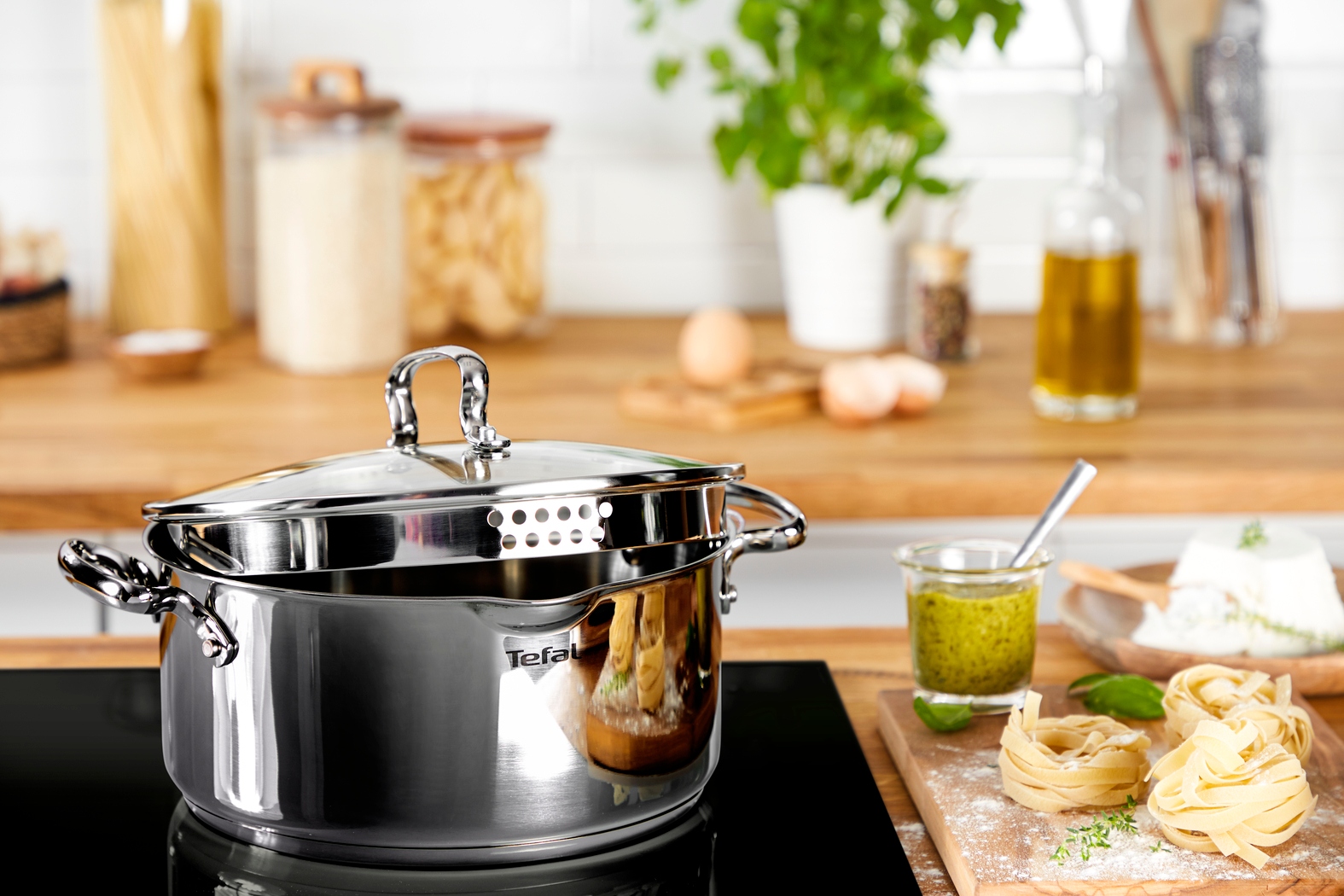 Puodas su dangteliu TEFAL Duetto+ 16cm, indukcinis, nerūdijantis plienas