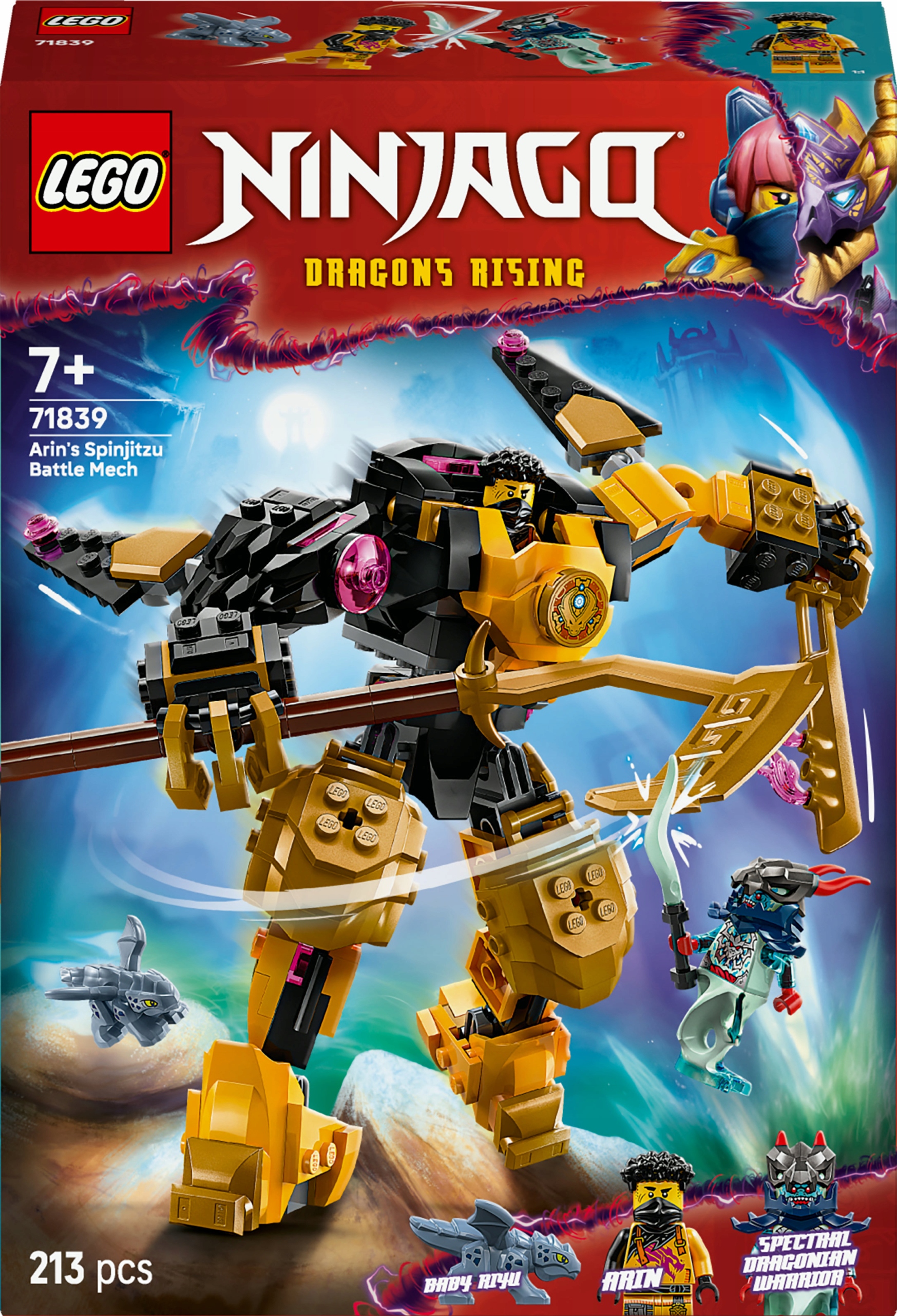 LEGO Ninjago 71839 Arina Spinjitzu kovos mecha