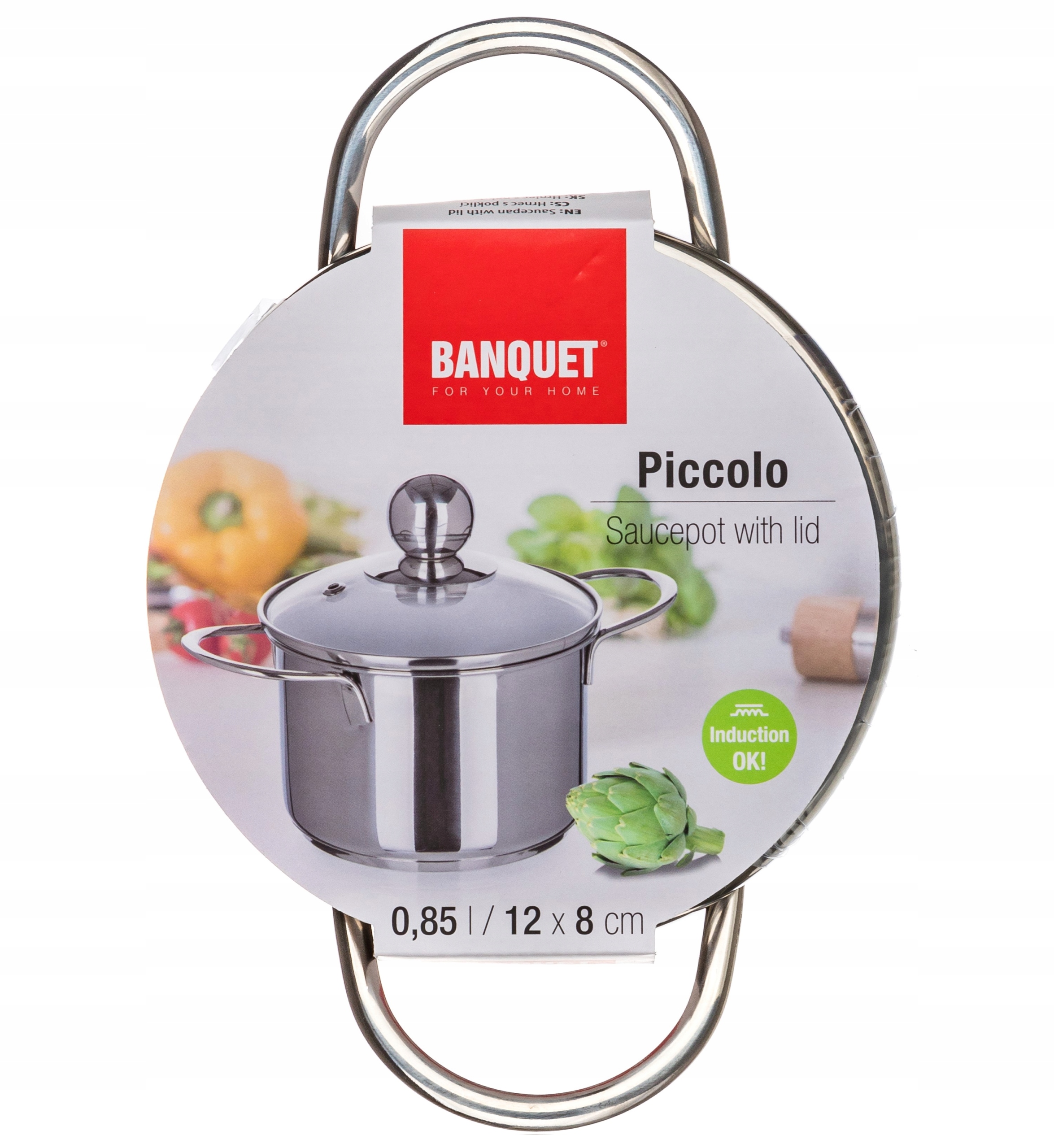 MAŽAS PUODAS SU DANGIU 12cm 0,85L PUODAS SU DANGIU PICCOLO BANKETŲ SAULE
