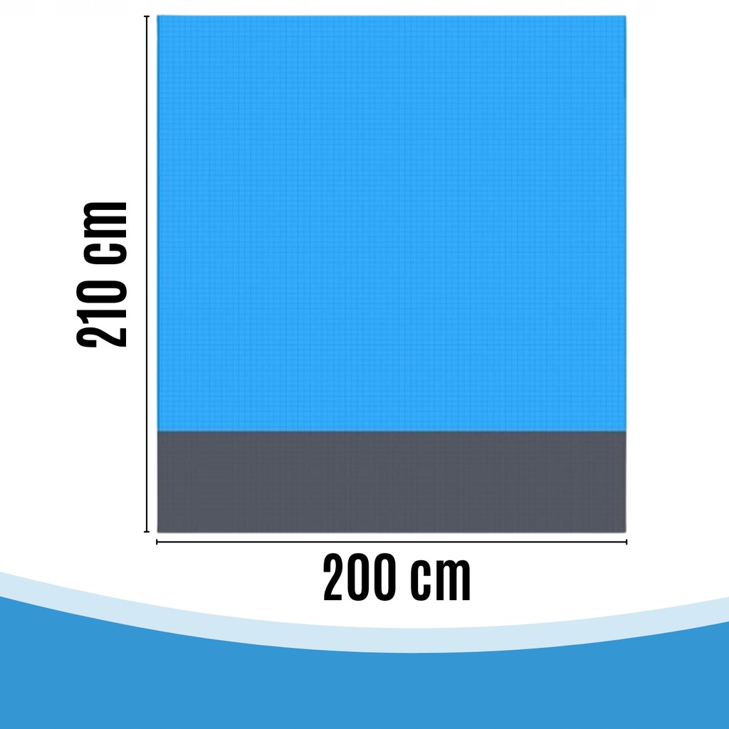 MEMFLOW vandeniui atsparus piknikinis kilimas 200x210
