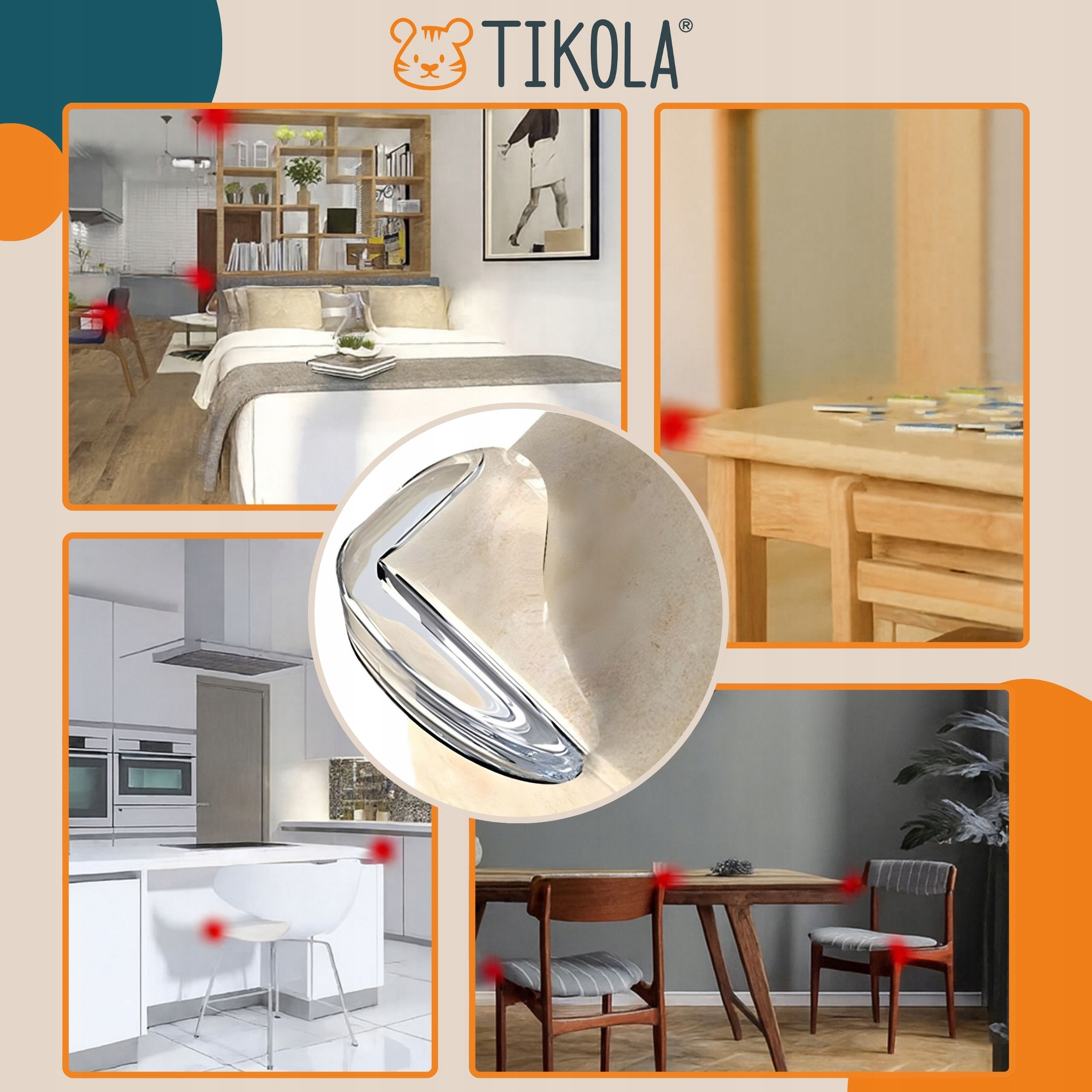 Tikola meblių kampų ir kraštų apsaugos atlošai