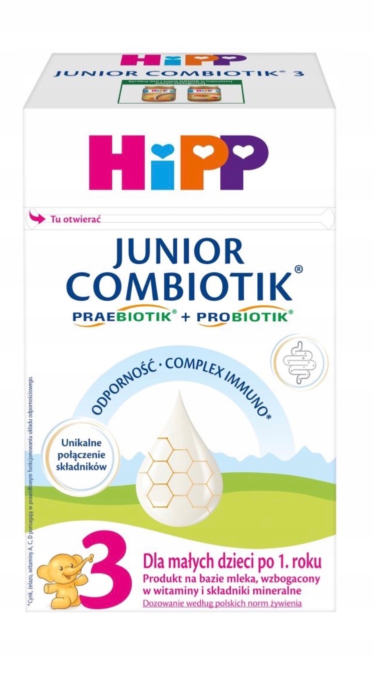 HiPP Junior Combiotik 3 pienas vaikams po 1 metų 550g