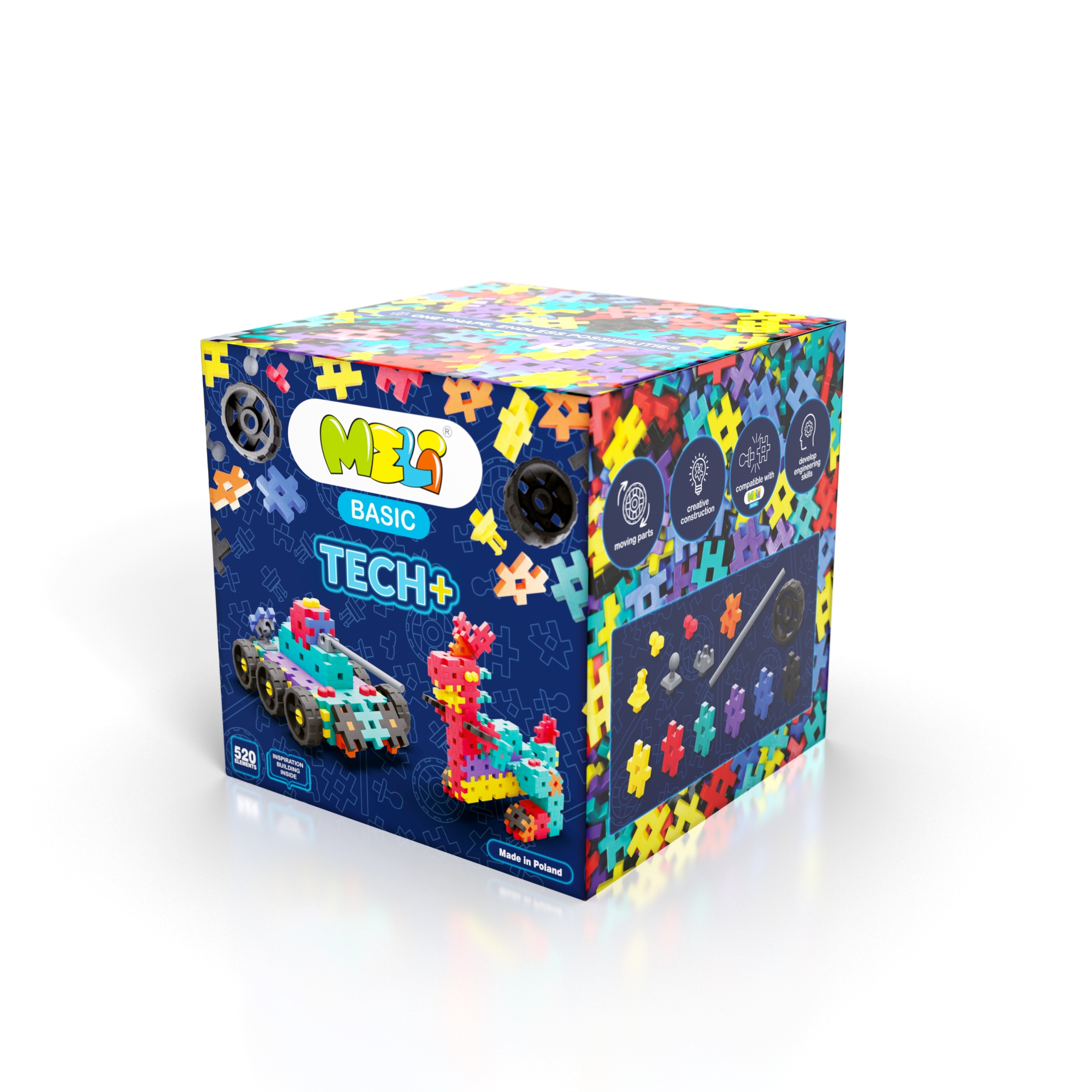 Meli Tech+ 50902 vaflinės klockai 520 el.