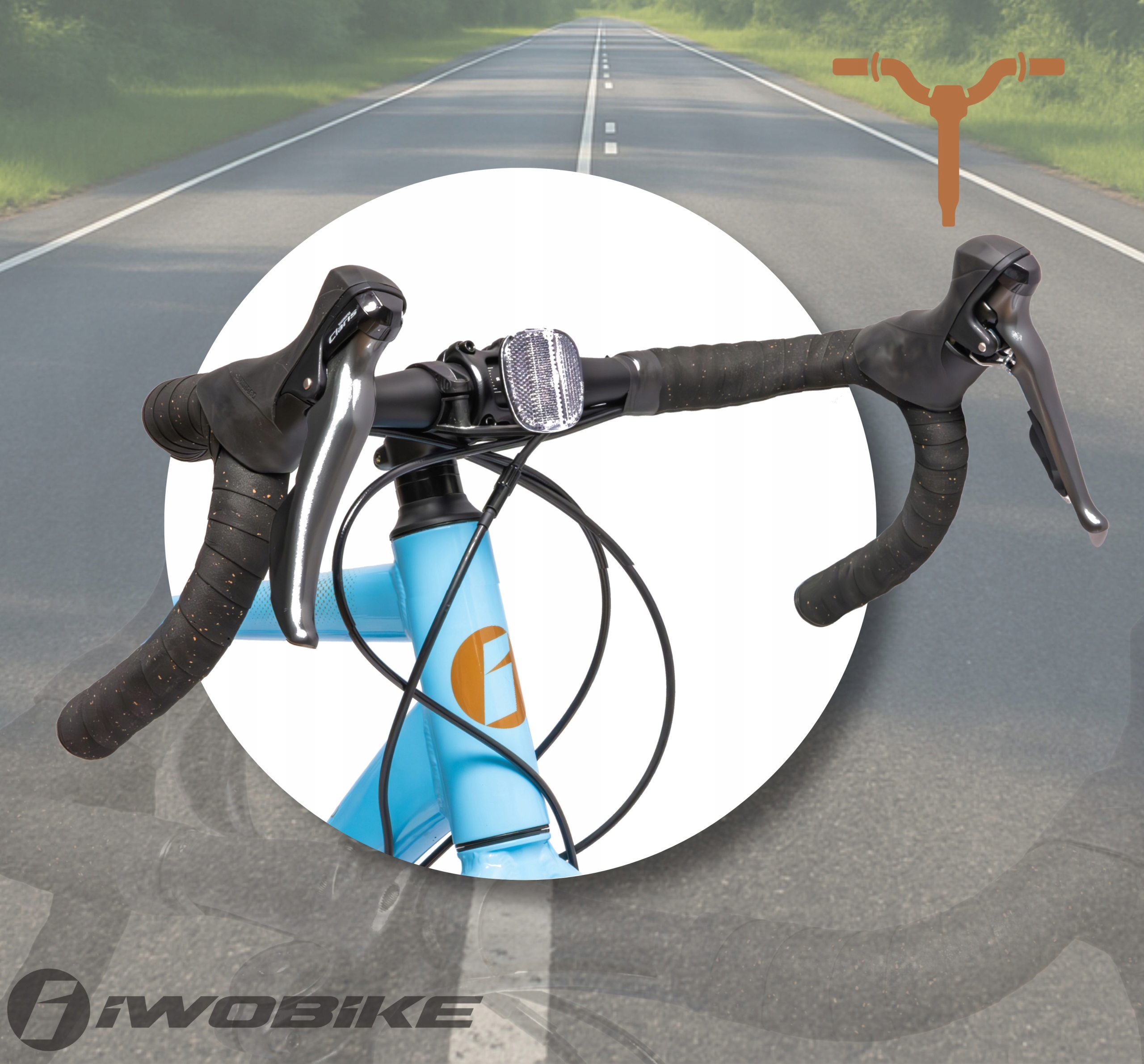 Vyriški žvyro dviračio 27,5 colio „Shimano Claris“ aliuminio diskai „IWOBIKE 2026 Light“