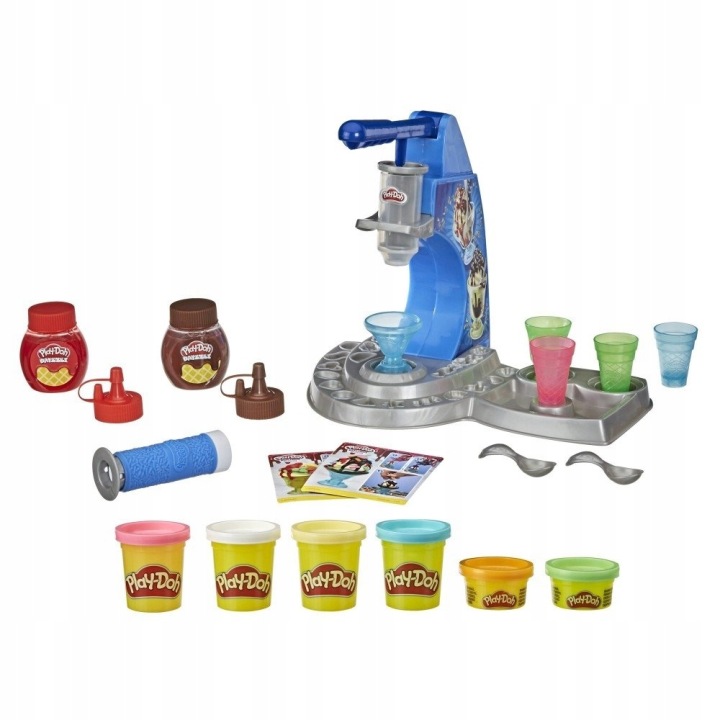 Play-Doh tėkmės ledų parduotuvė plastilinas
