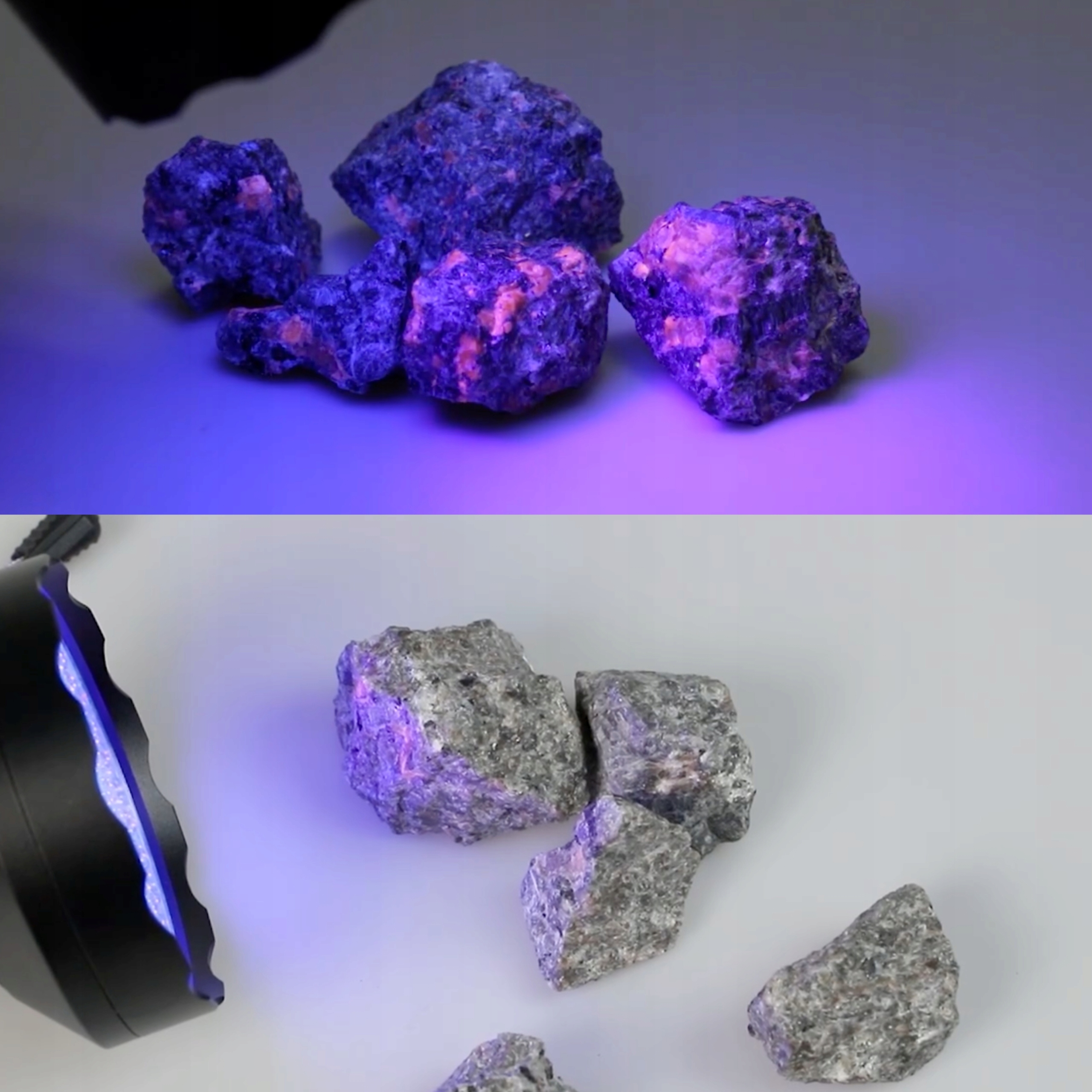 128 LED 395 nm USB-C SONOVO UV žibintuvėlis gintarui ir aptikimui