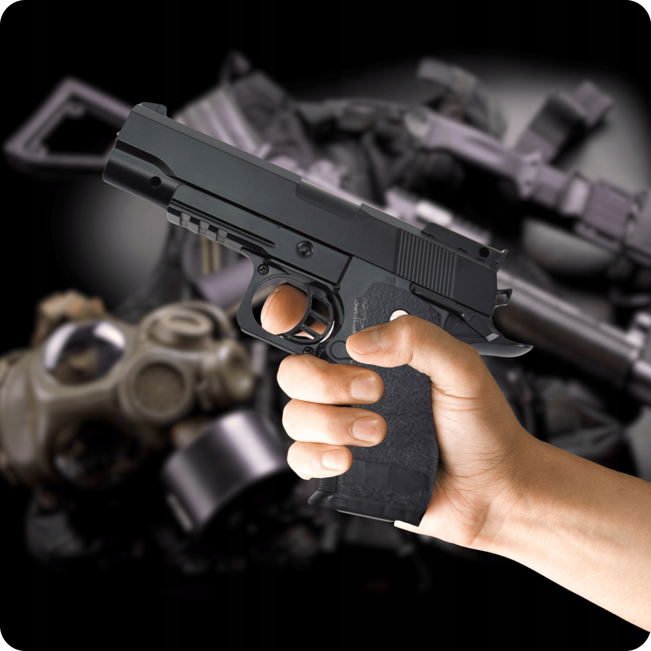 Skleplolki pistolet na kulki 800 szt. metalowy
