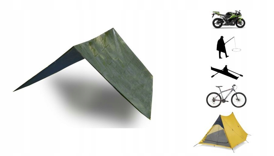Tarp grindų dangos lakštinė palapinė 2x2 vandeniui atspari