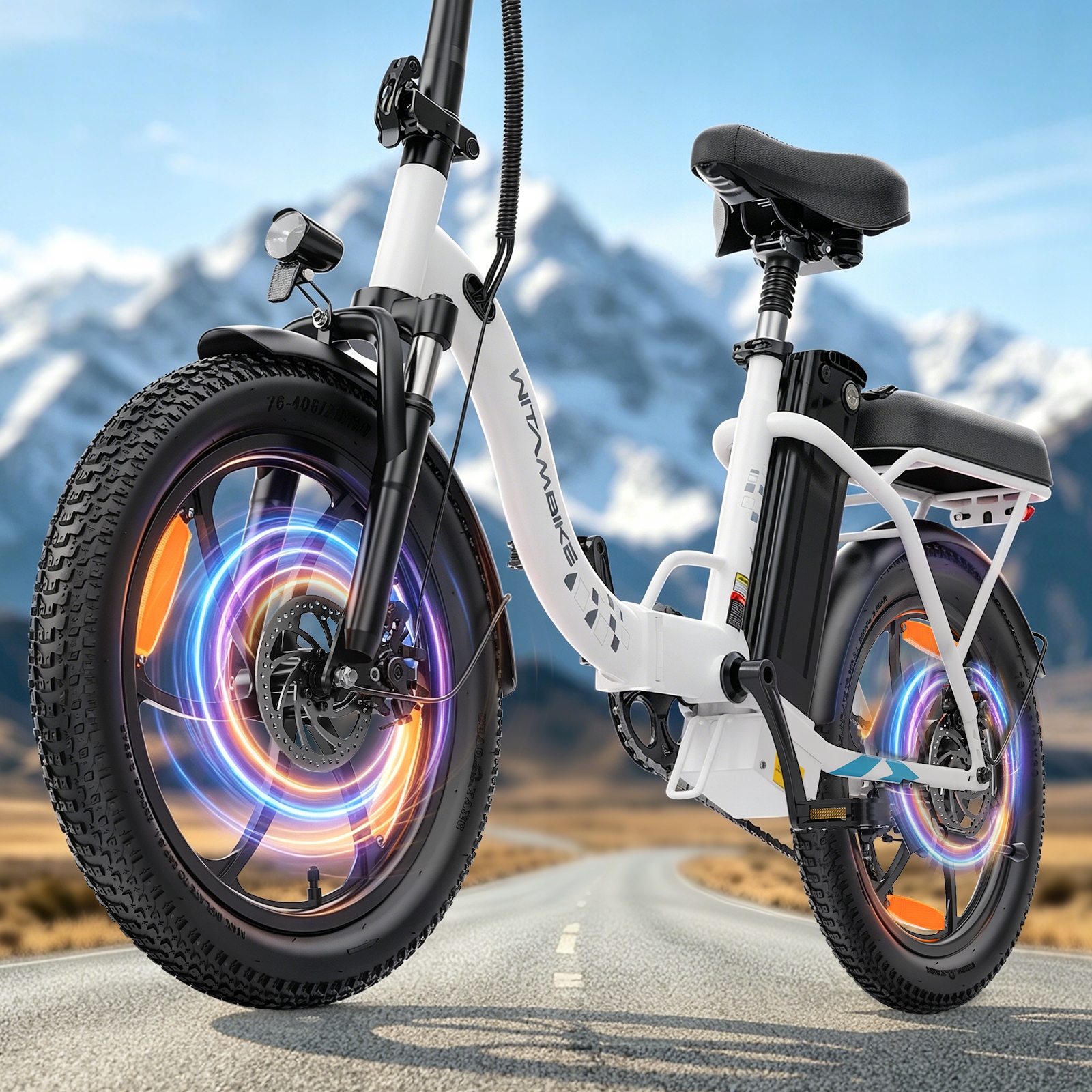 2026 m. sulankstomas elektrinis dviratis suaugusiems WITAMBIKE 250W 48V 768WH