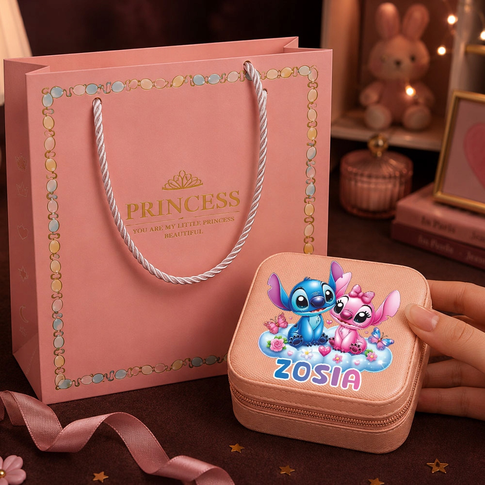 Stitch dėžutė su šarmais ir apyrankėmis vaikams