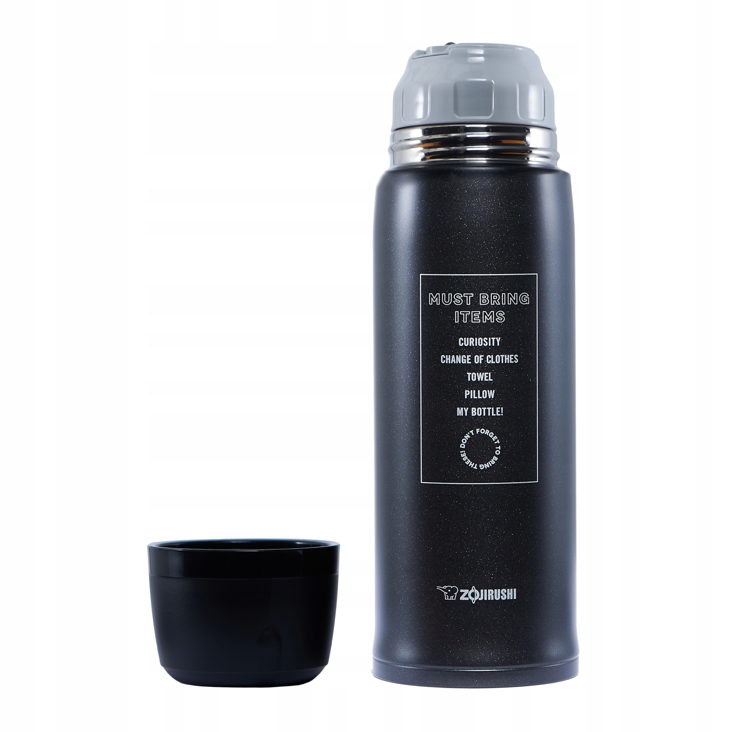 Plieninis termosas su puodeliu ZOJIRUSHI SJ-JS 820ml.
