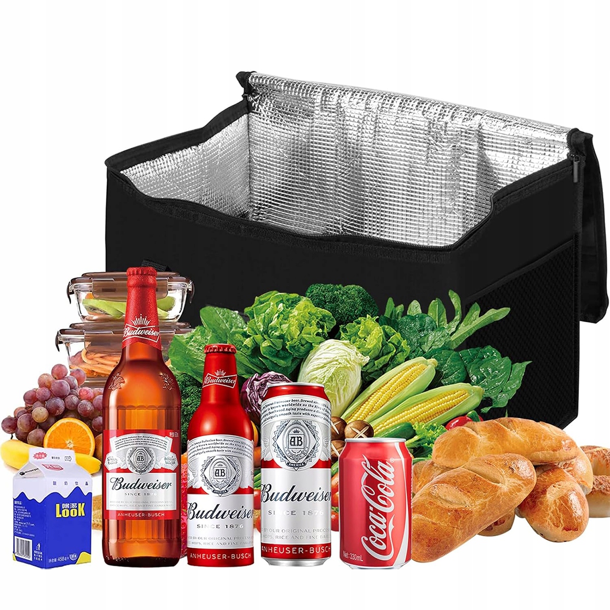 DIDELIS TERMINIS KREPŠIS TOURIST PICNIC BEACH Šaldytuvo KREPŠIS 50L JUODAS