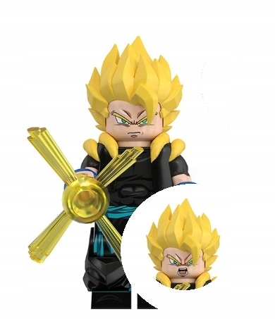 Gogeta SSJ iš Dragon Ball minifigūrėlė kaladėlėms