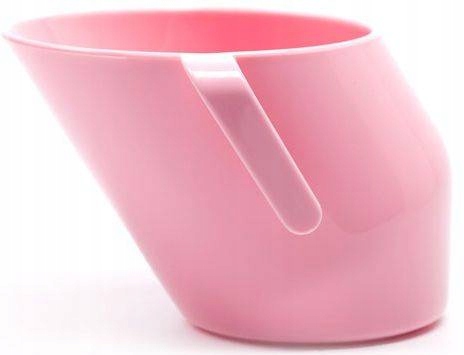 Doidy Cup rausvasis mokymo puodelis 3+